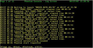 Phantom Processor Log File Screen